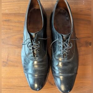 Allen Edmonds 'Park Avenue' Cap Toe Oxfords Black Dress Shoes Size 10.5 w/ Tree